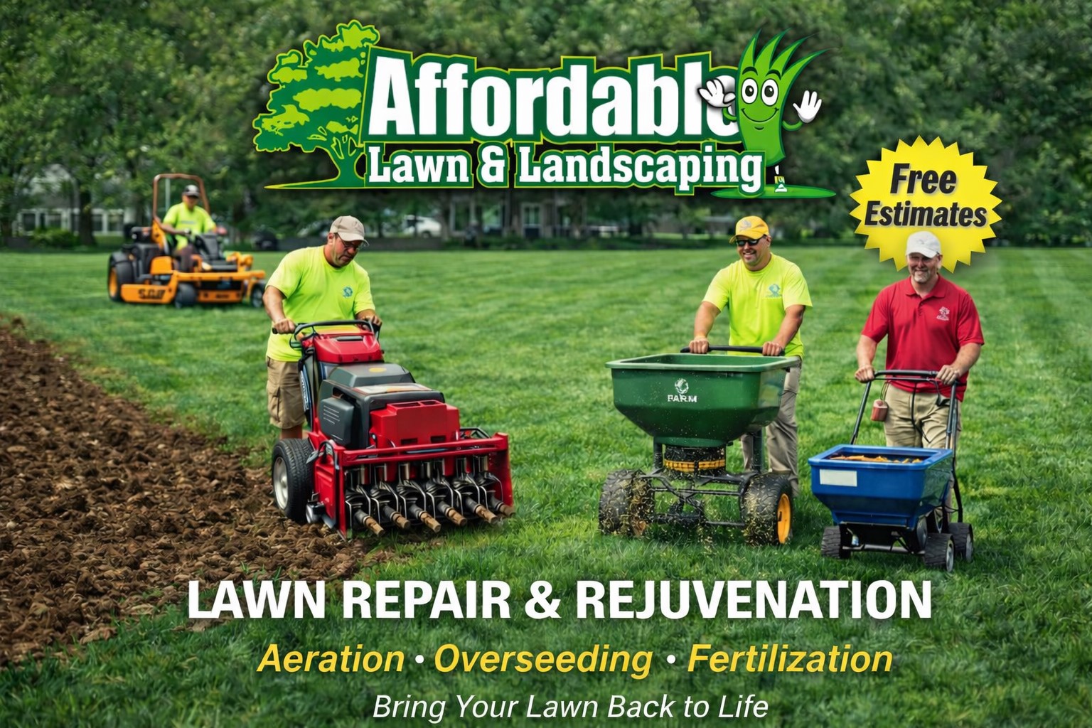 Affordable Lawn Repair Rejuvenation