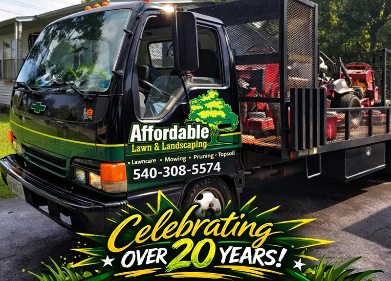 affordable lawn and landscaping celebrating 20 years